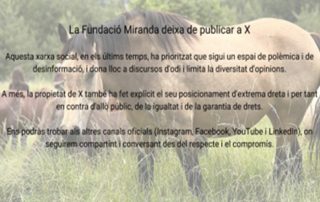 Text amb un cavalls al fons